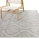 preview thumbnail 2 of 3, Maiano Coastal Shell Trellis Indoor/Outdoor Area Rug