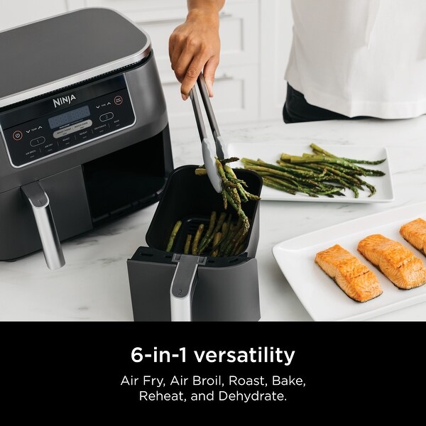 【25％OFF】 8-quart 6-in-1 Foodi Ninja 2-basket DualZone with Fryer Air コミック・アニメ
