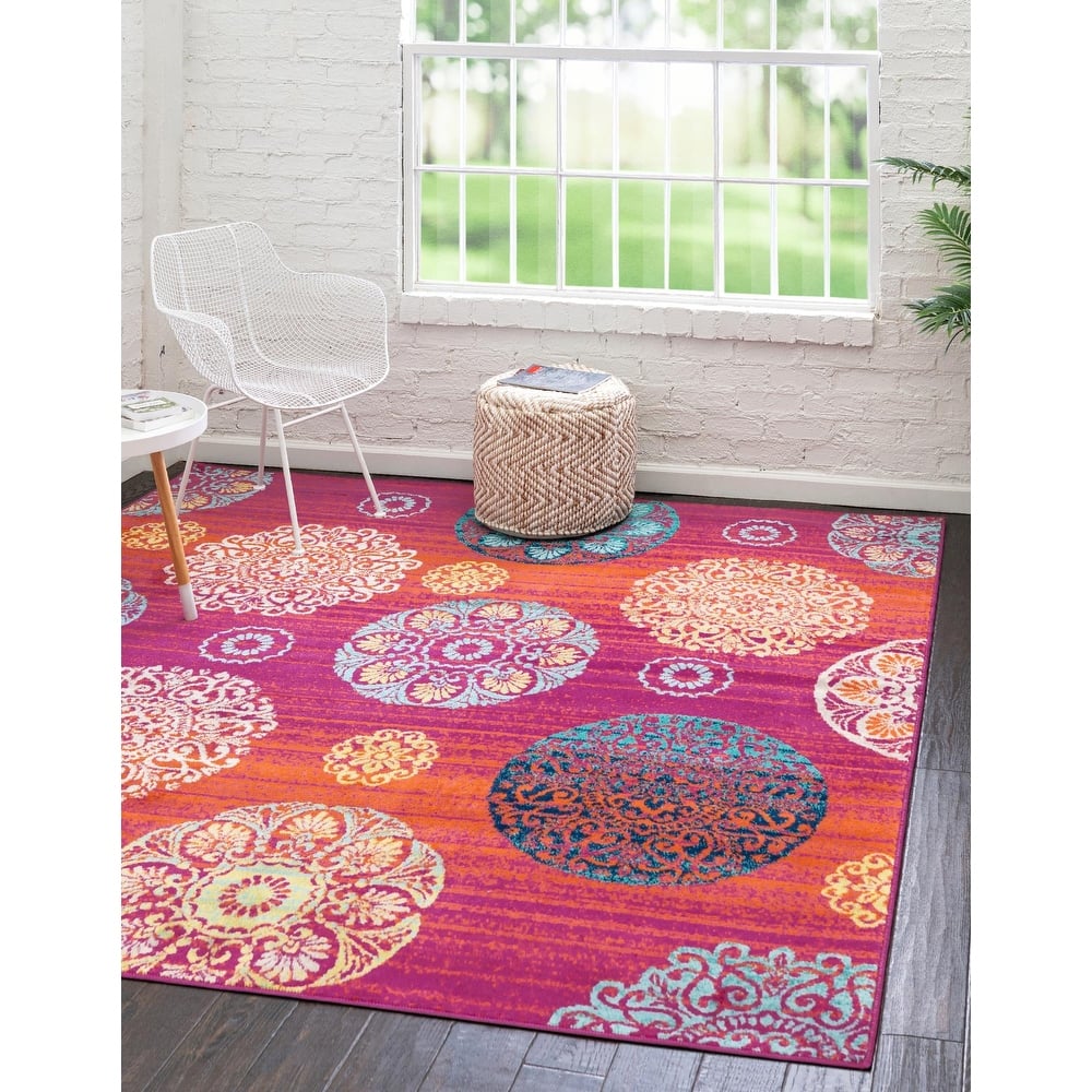 Contemporary Chorisia Collection Area Rug