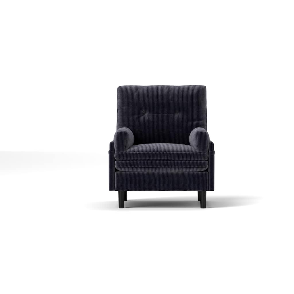 Corduroy Convertible Sofa, Ergonomic Lounge Chair and Bed