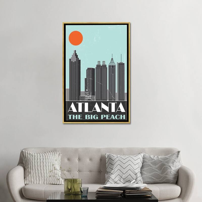 iCanvas "Atlanta" by Fly Graphics Framed