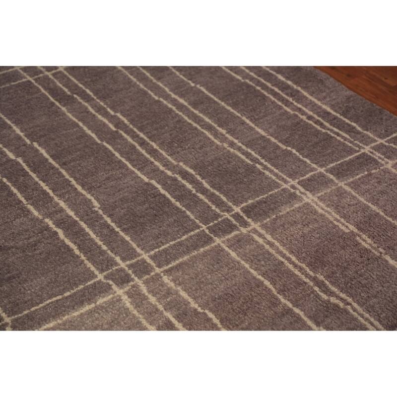 Moroccan Indian Area Rug Handmade Wool Carpet - 5'1" x 7'11"