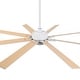 preview thumbnail 20 of 38, 65" Integrated LED White Dimmable Ceiling Fan with Light and Remote - 65" D x 65" W x 13.4" H