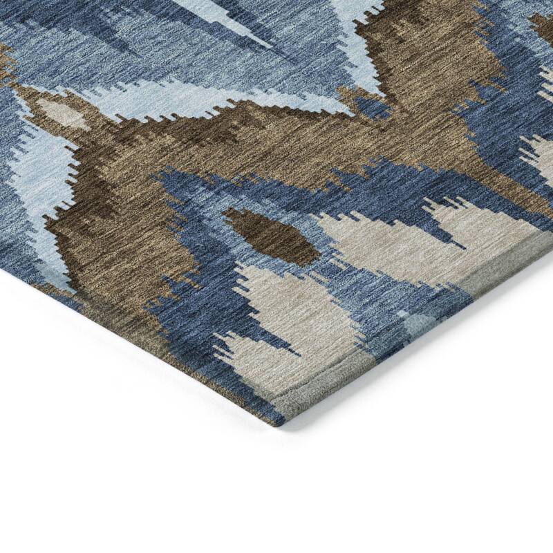 HomeRoots Ikat Transitional Rectangle Outdoor Rug