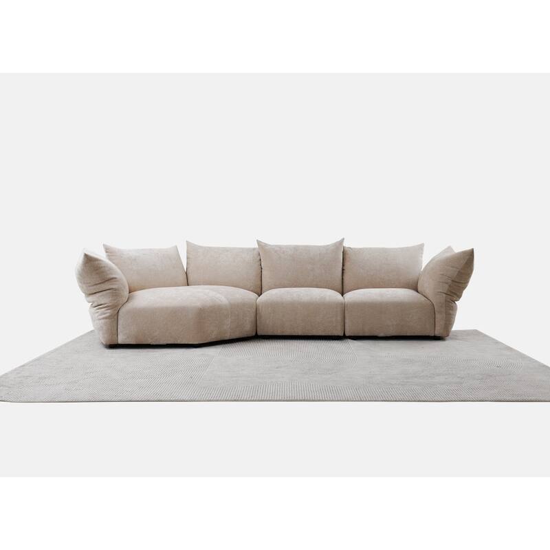 Edar 150'' Adjustable Back And Arm Reversible Sectional - Beige