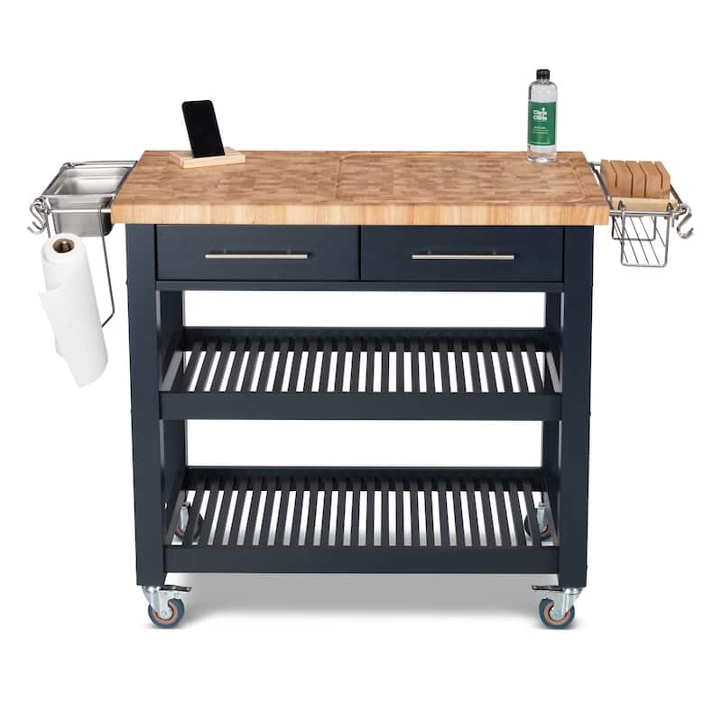 Chris & Chris Pro Chef Work Station Natural All Wood