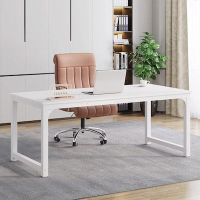 Large Simple Computer Desk Office Computer Table Writing Table for Home Office