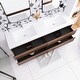 preview thumbnail 99 of 148, Floating Bathroom Vanity with Integrated Resin Top