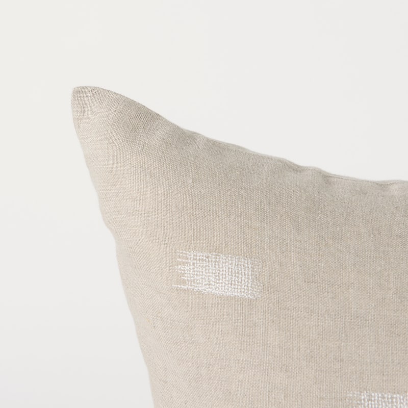 Lacey Beige & White Decorative Pillow Cover