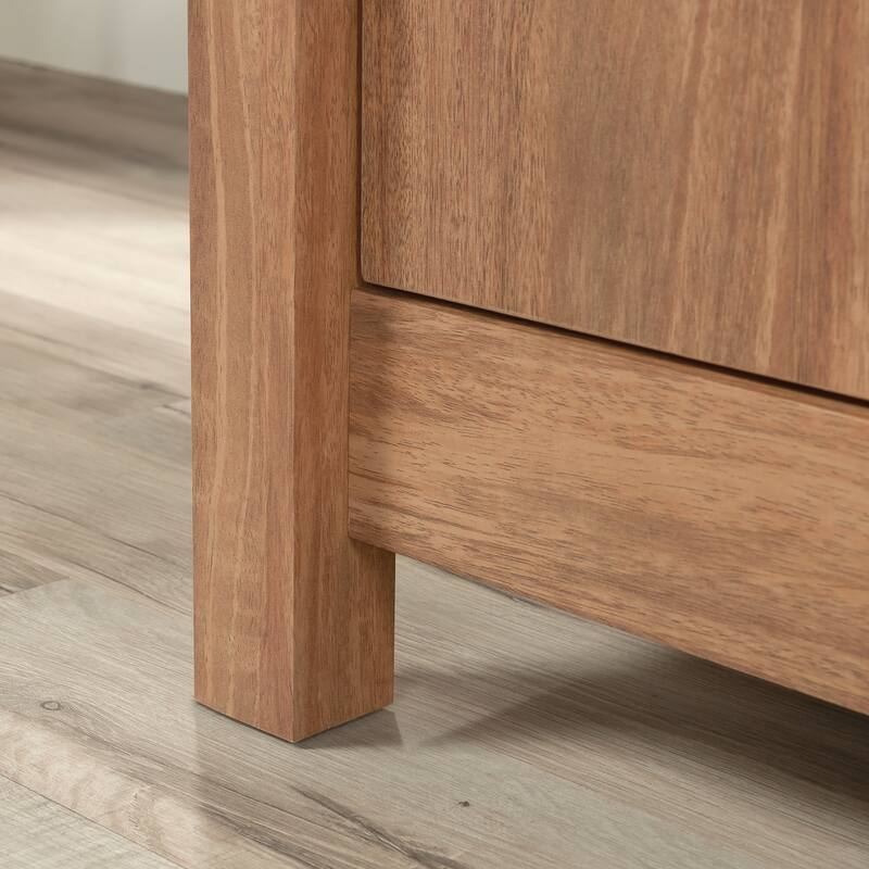 Engineered Wood Industrial Library Base, Brown - 31.73" W × 22.05" D × 29.76" H