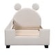 preview thumbnail 8 of 9, Twin Upholstered Daybed with Carton Ears Headboard, White