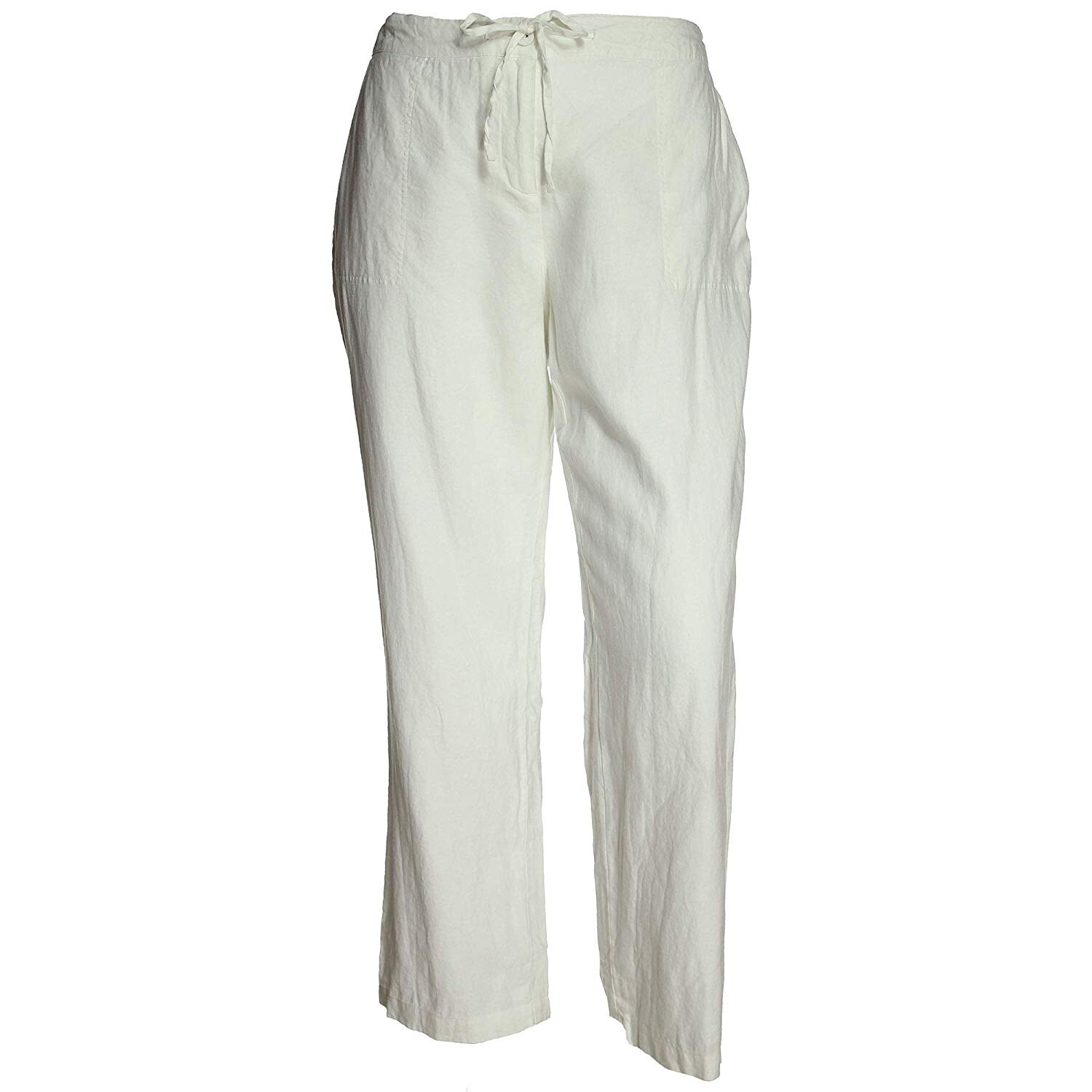 womens lined linen pants