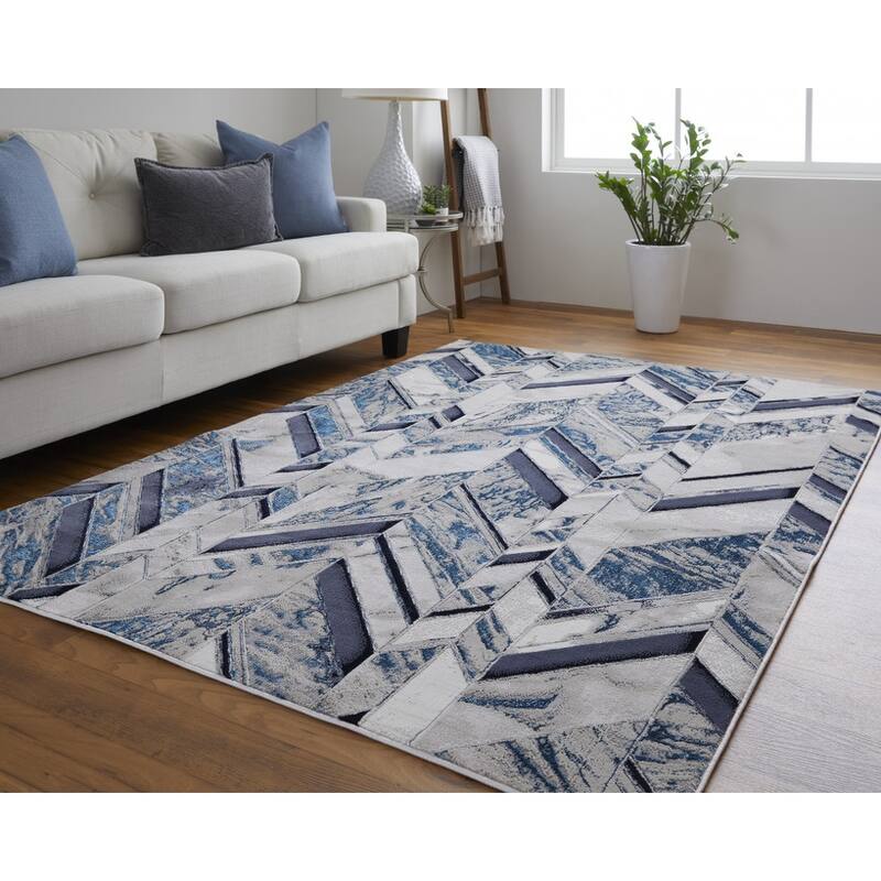 Sipa Power Loomed Distressed Area Rug By HomeRoots - 2' x 3'