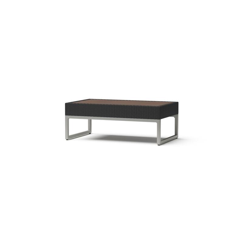 Milo Espresso 4 Piece Sunbrella Outdoor Patio Seating Set
