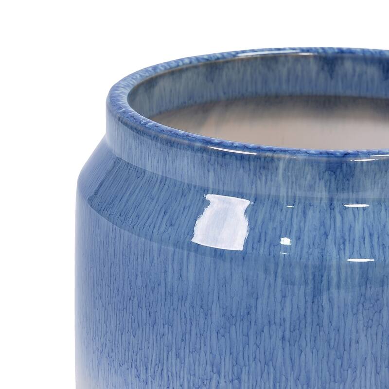 Elegant Ombre Glaze Non-Porous Ceramic Planters Pot for Aquatic Plants