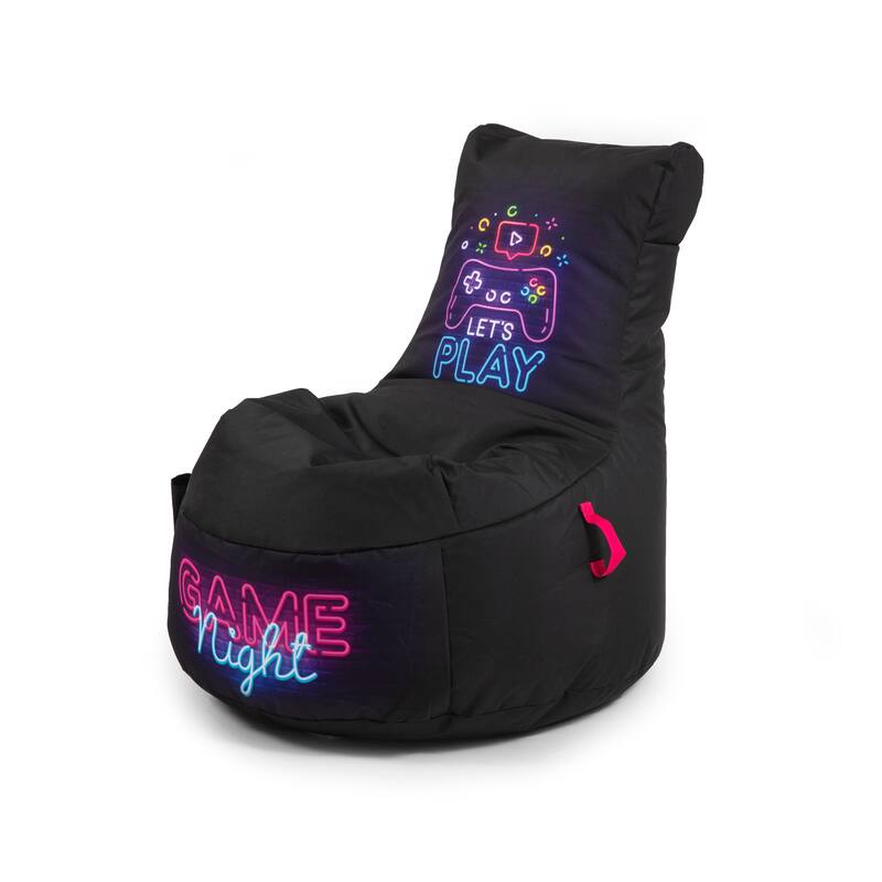 Gouchee Home Swing Gaming Lets Play Bean Bag Chair Black