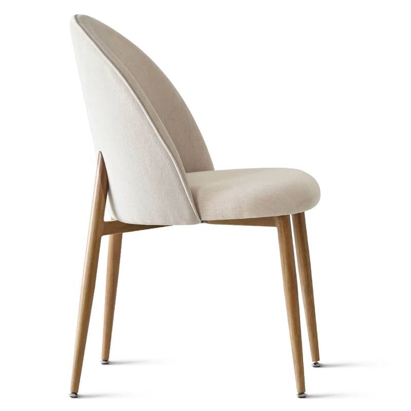 Upholstered Back Chenille Dining Chair (Set of 2)