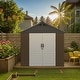 preview thumbnail 73 of 117, Patiowell 8' x 6' / 8' x 8' / 8' x 10 '/ 8' x 12' Plastic Outdoor Shed With Floor for Patio Furniture, Tools (Kick-It Shed)