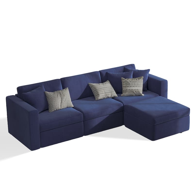 Pocassy Cloud Sofa Modular Sectional Couch with Seat Storage
