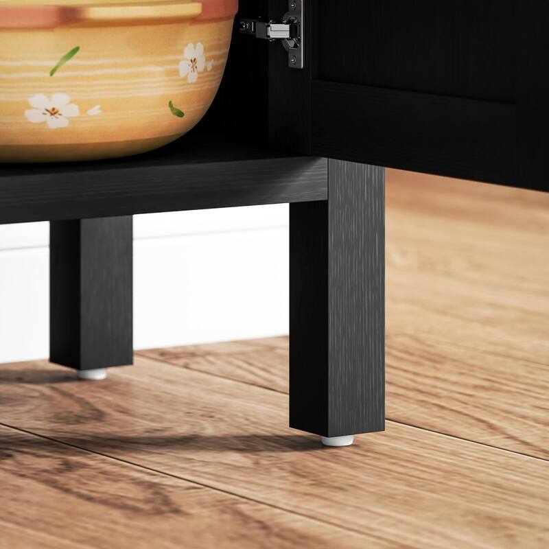 23.3" Modern Buffet Cabinet with Adjustable Shelf