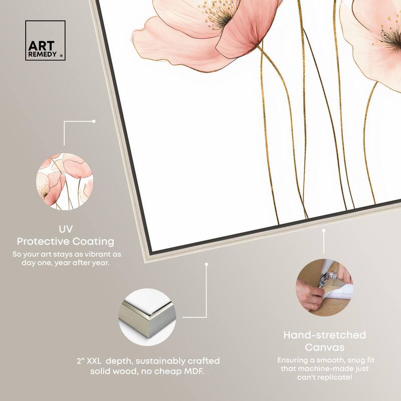 Pink Petal light Canvas by Art Remedy