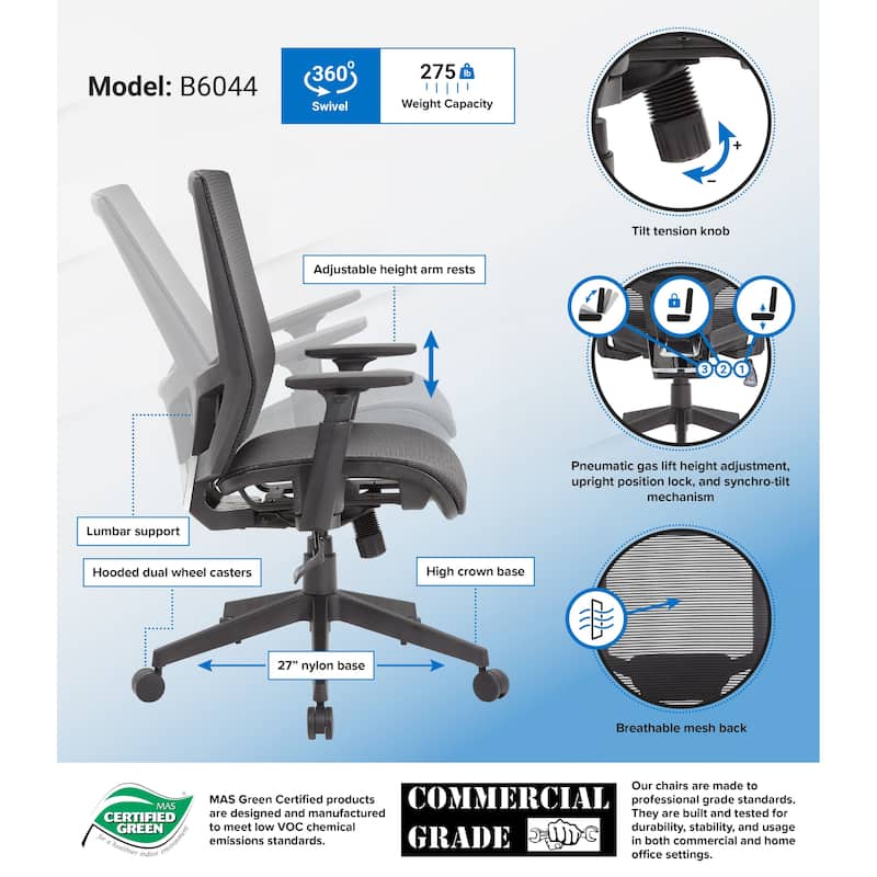 Boss Mesh Back and Seat Task Chair