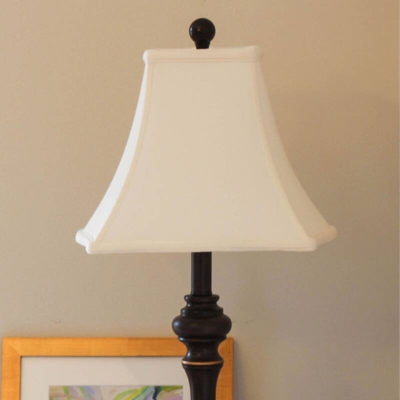 Square Softback Lampshade with Washer Fitter, White