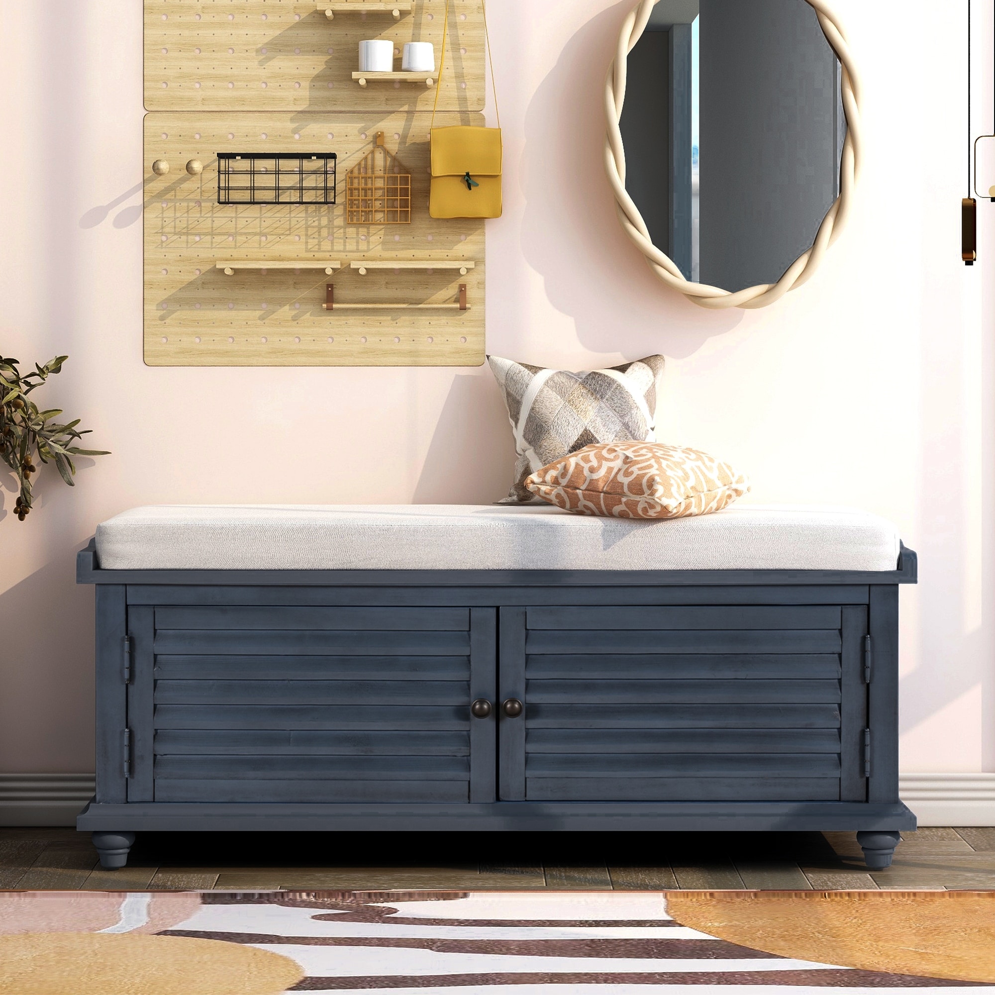 Navy shoe best sale storage