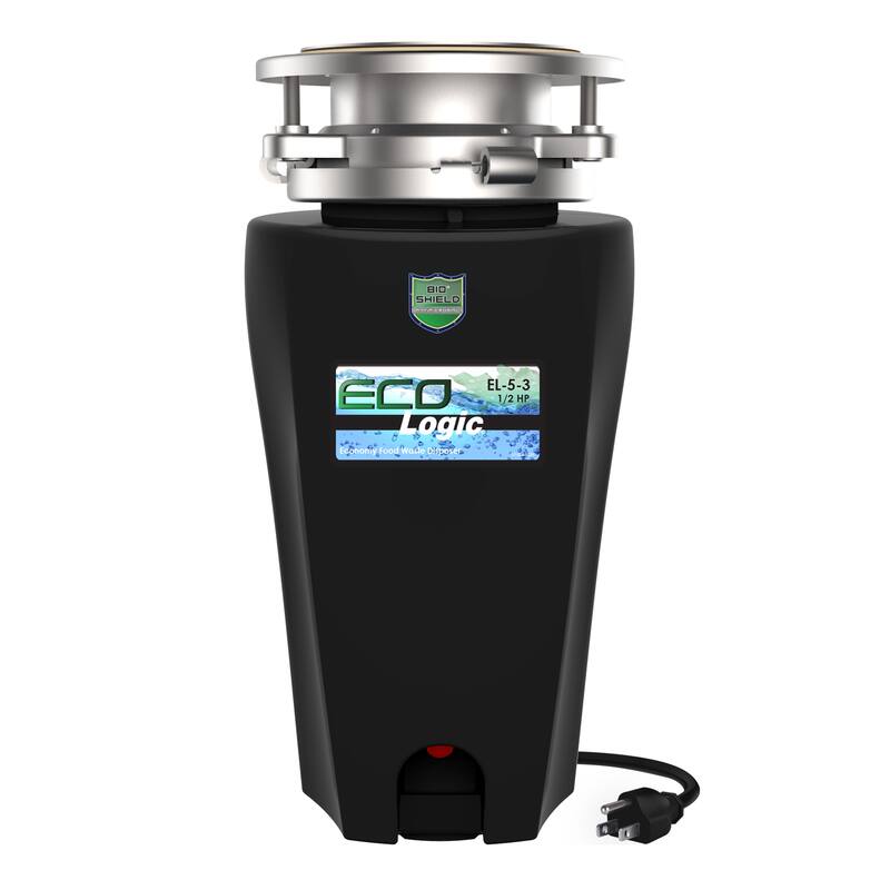 Eco Logic Continuous Feed Garbage Disposal for Kitchen Sinks - 1/2 HP