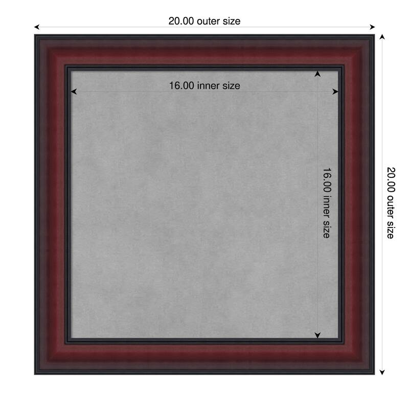 Amanti Art Dalat Black Framed - 20 x 20 in - Dalat Cherry