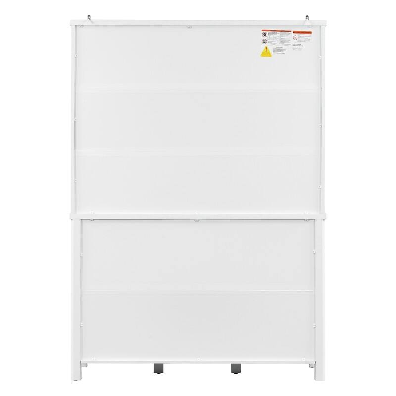 Farmhouse 74.8"Tall Freestanding Kitchen Pantry with Door Shelves,Adjustable Shelves, Pull-out Trays and Drawers