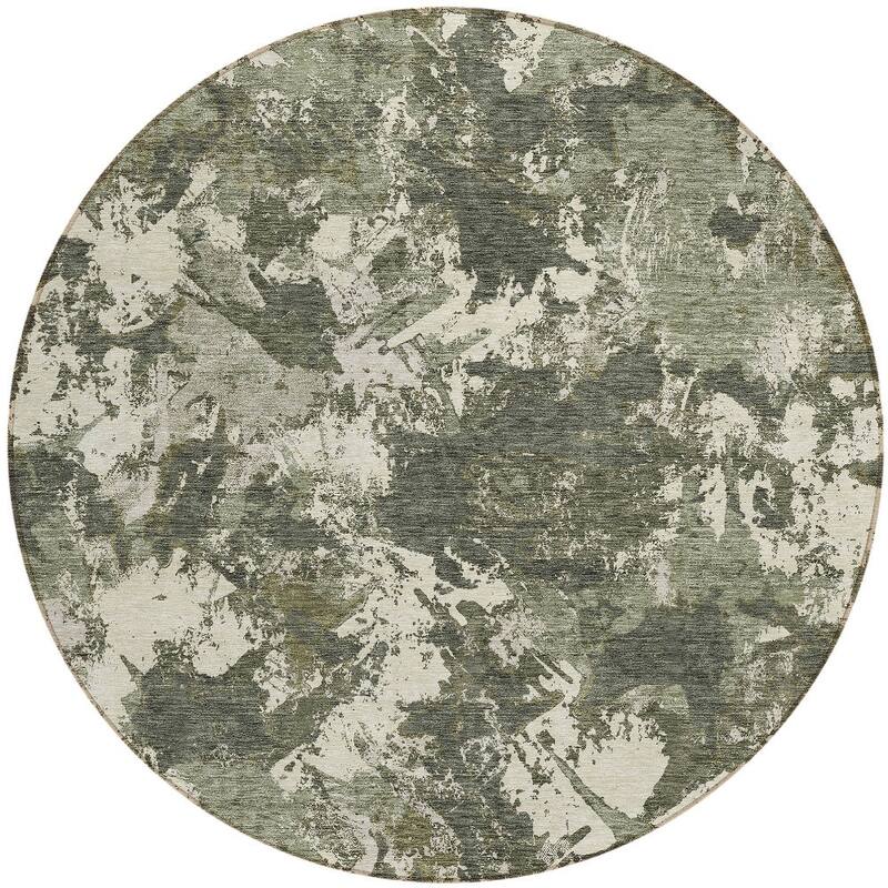 HomeRoots Floral Transitional Rectangle Outdoor Rug