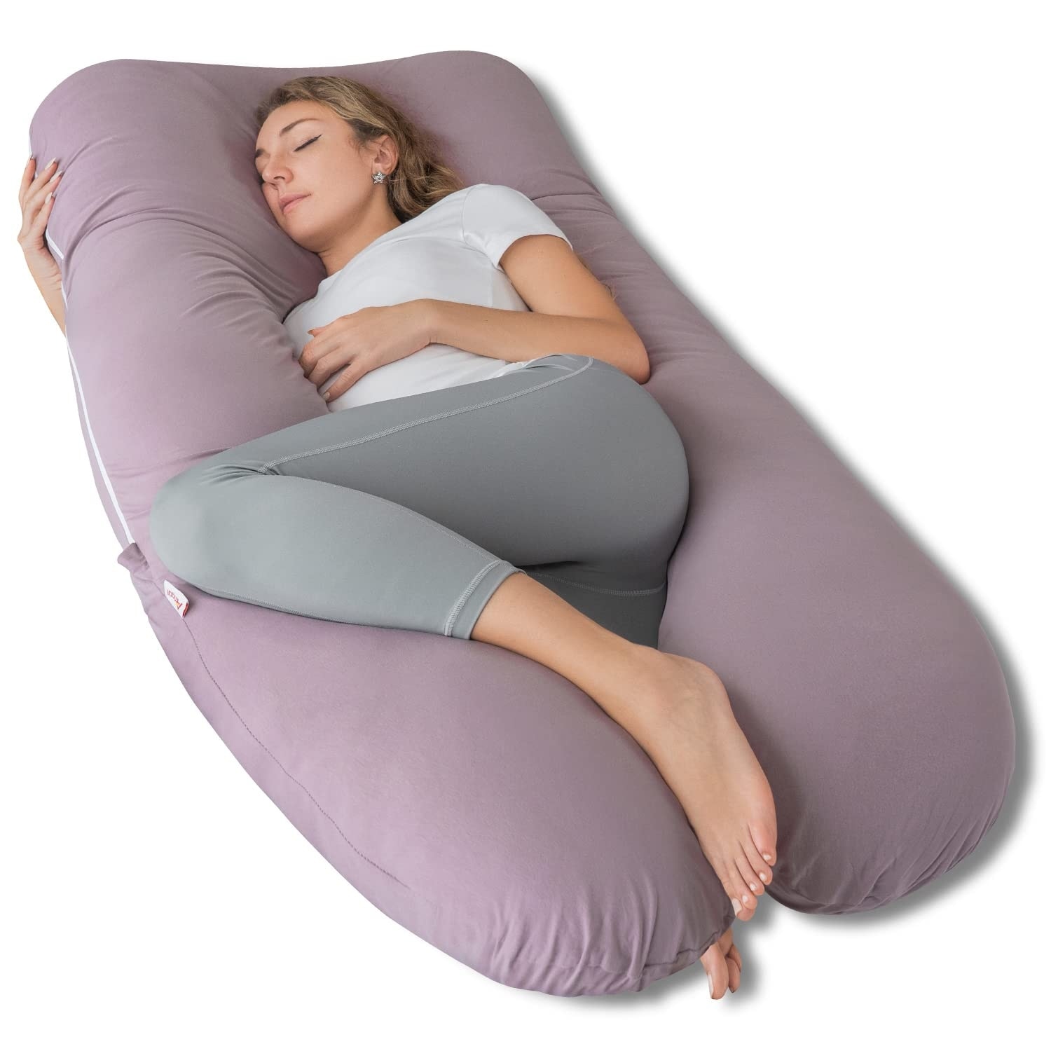 Maternity Pillow Cooling Pregnancy Pillows Maternity Body Pillow with Purple Jersey Double Zipper Removable 55inches Bed Bath Beyond 40352828