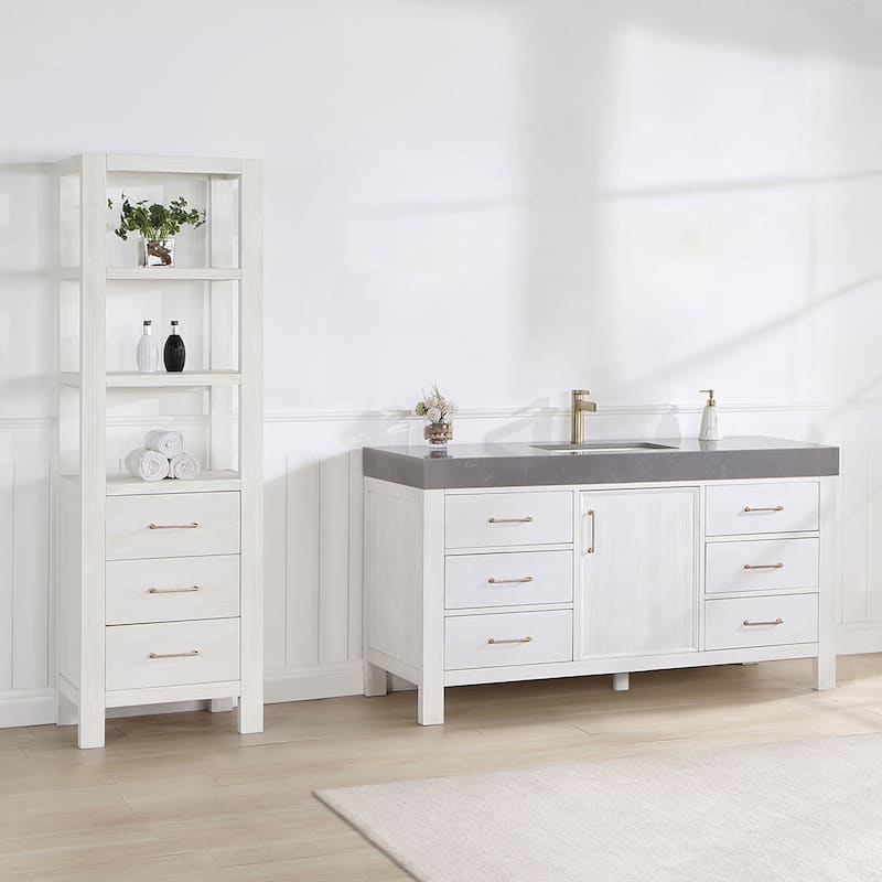 Miseno MV-NM-703860 León 60" Free Standing Single Basin Vanity Set