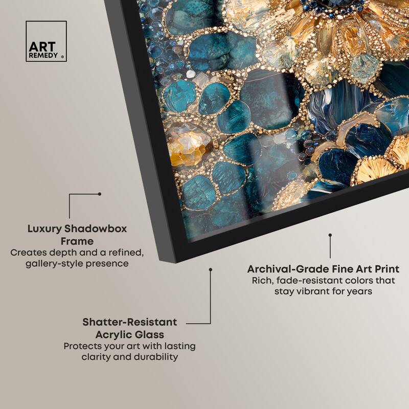 Opulent Geode IV Shadowbox by Art Remedy