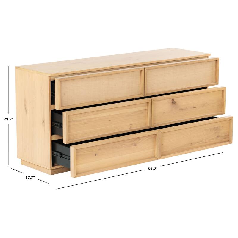 SAFAVIEH Couture Zeus 6-Drawer Wood Dresser