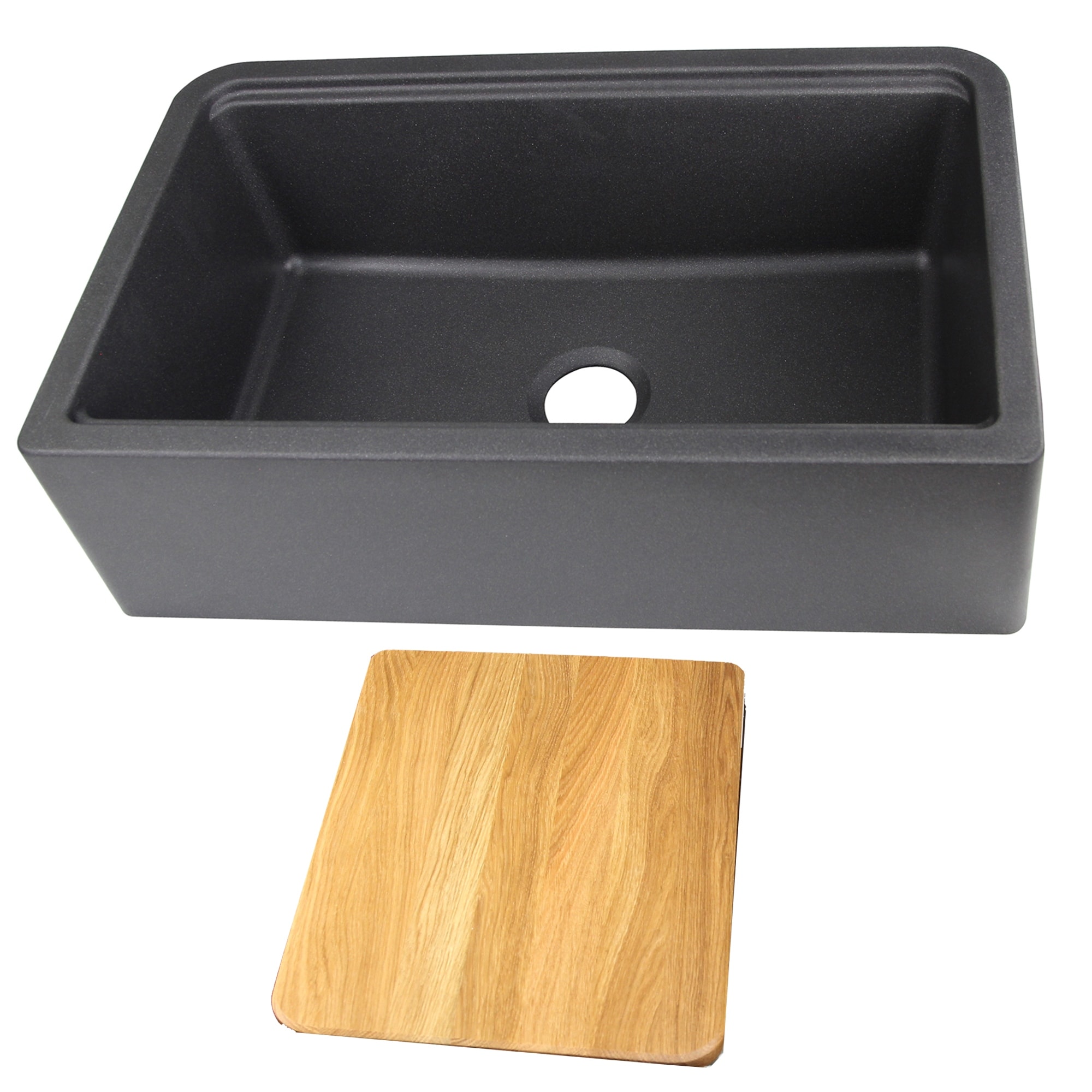 Highpoint Collection Granite Composite Workstation Farmhouse Apron - 32.75