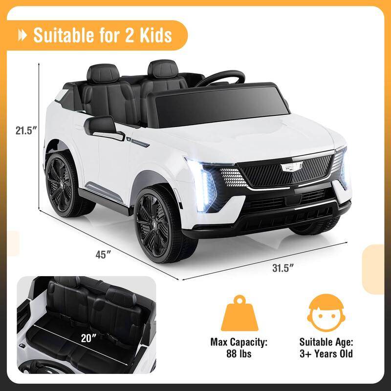 Costway 2 Seater Ride on Truck with Remote Control 3 Speeds LED Lights - See Details