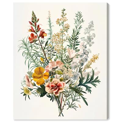 Quaint Bouquet Canvas by Art Remedy, Gallery Wrapped