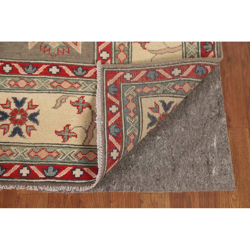 Red Kazak Oriental Area Rug Handmade Wool Carpet - 6'7" x 9'10"
