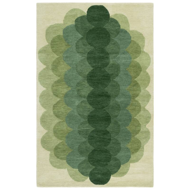 SAFAVIEH Handmade Metro Violetka Wool Rug - Green - 5' x 8'