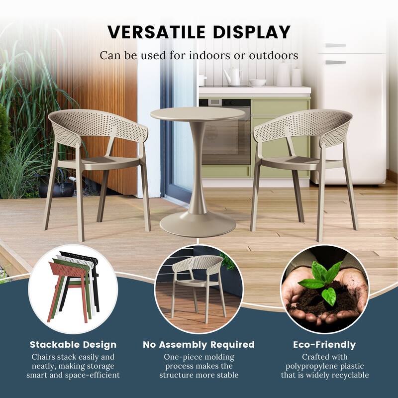 Frond and Form 4-Person Outdoor Round Dining Set