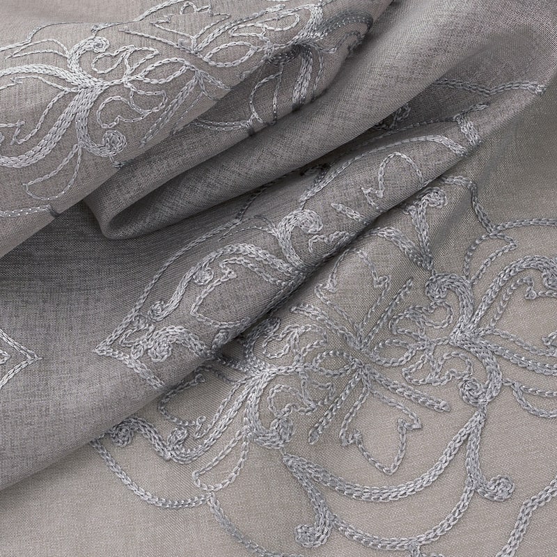 Embroidered Sheer Window Curtain Collection 84" or 95"