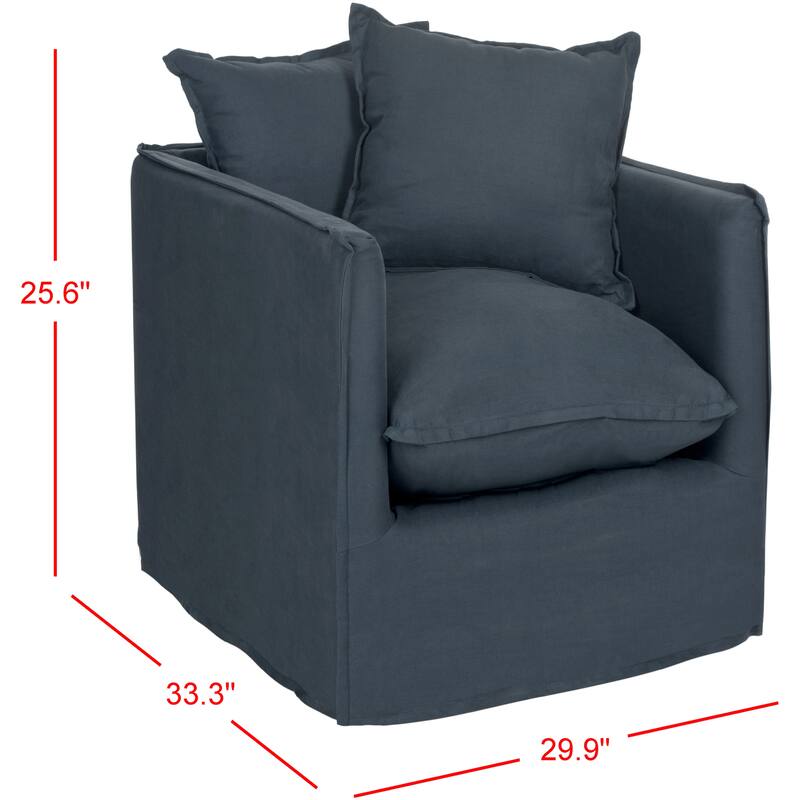 SAFAVIEH Sharee Blue Pillow Club Chair - 30Wx33Dx26H