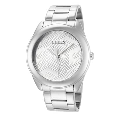 Guess Unisex Cubed 40mm Quartz Watch GW0606L1 - Silver - N/A