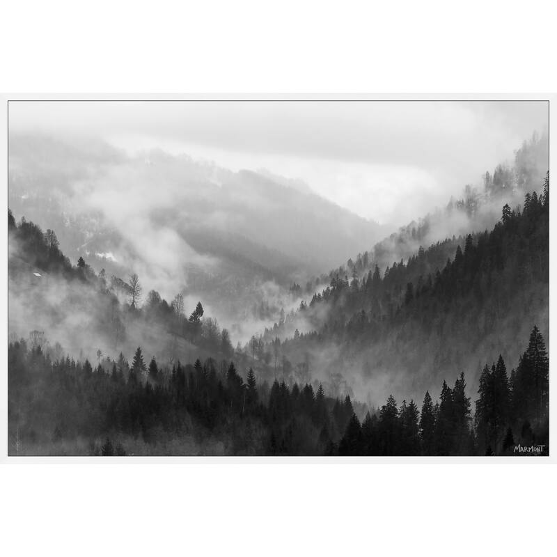 Mountains Are Calling Floater Framed Print on Canvas