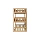 preview thumbnail 11 of 14, Detachable Rubber Wood Triple Bunk Bed with Ladders,Guardrails,Twin over Twin over Twin