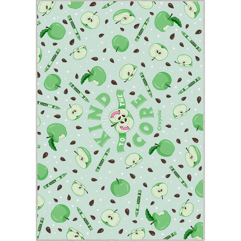 Crayola Kind to the Core Green Area Rug By Well Woven - Green - 5' x 7' - Rectangle