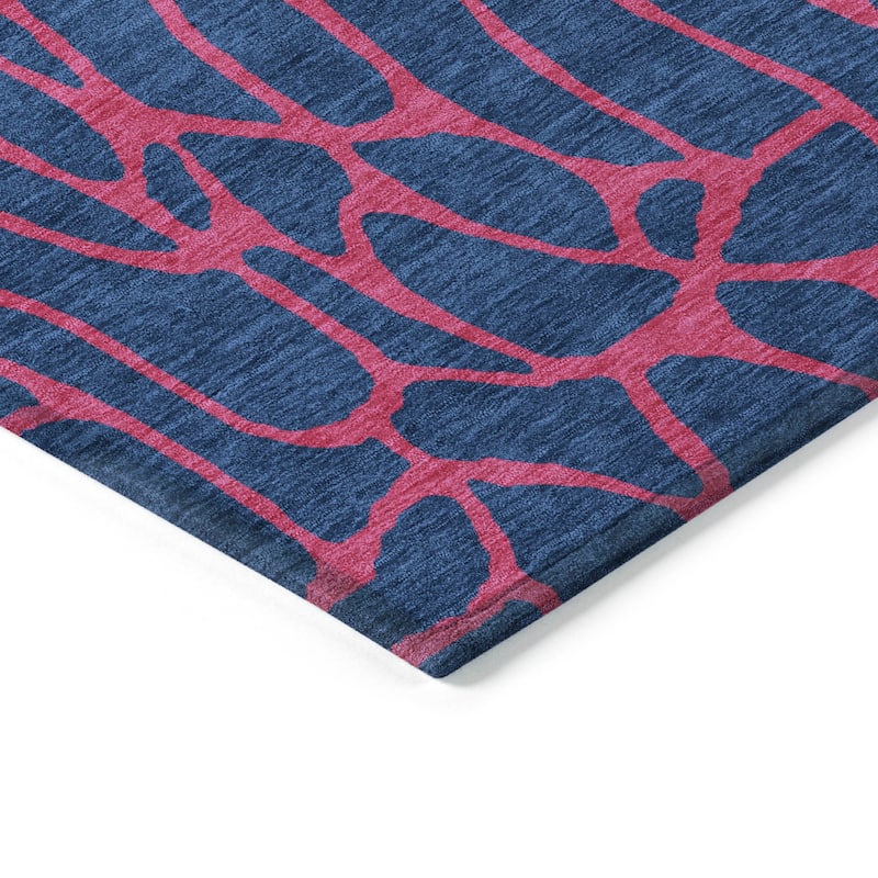 Machine Washable Indoor/ Outdoor Contemporary Chantille Rug
