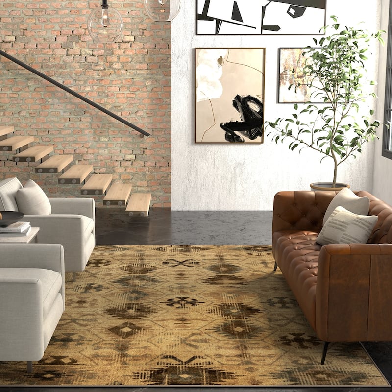 Domani Chandra Southwestern Medallion Area Rug